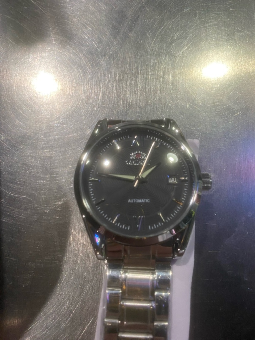 ( Sale) New brand deal Orient Automatic Men's Stainless Steel Watch Black Dial